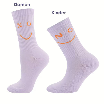 Tennis Socke Neon Smile flieder