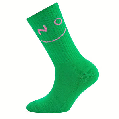 Tennis Socke Neon Smile irish green