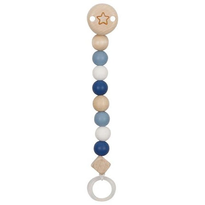 Schnullerkette Stern blau - von goki
