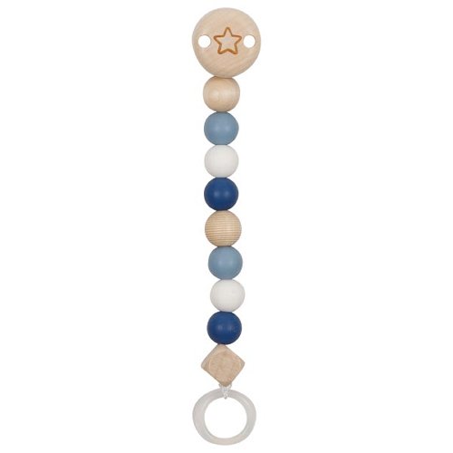 Schnullerkette Stern blau - von goki