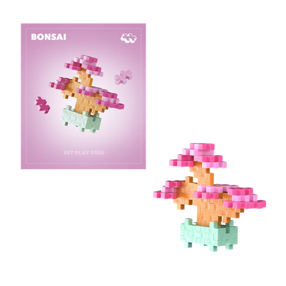 Kreativ Bausteine Mini Puzzle Bonsai pink