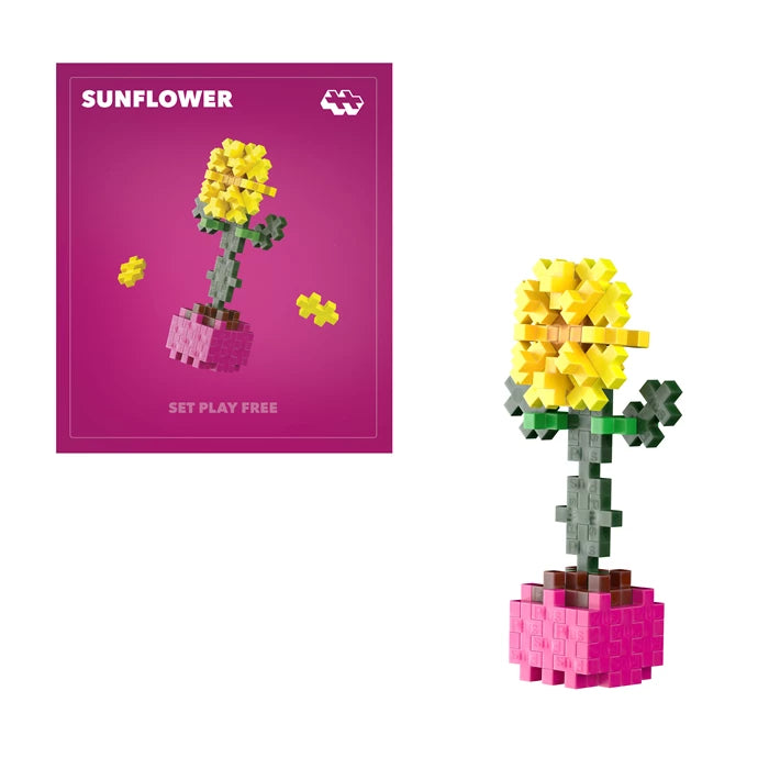 Kreativ Bausteine Mini Puzzle Sonnenblume