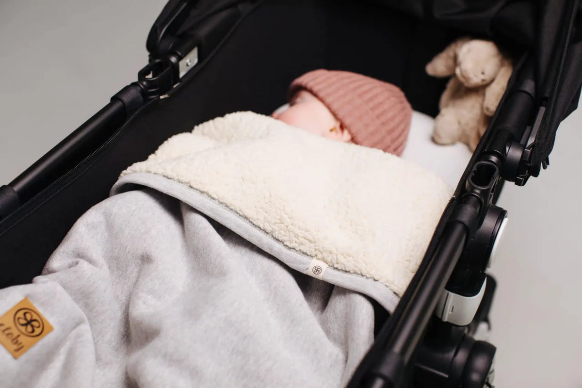 Multifunktionale Teddy Winter Decke grau - von cloby