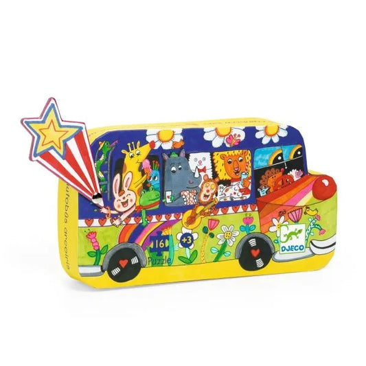 Puzzle Regenbogenbus - von Djeco