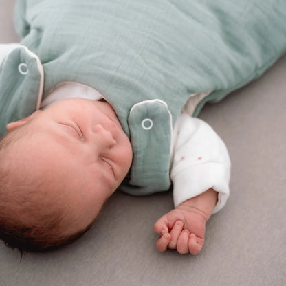 Muslin Babyschlafsack grün - von Julius Zöllner