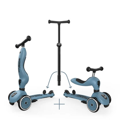 Highwaykick 1 Push & Go steel blue