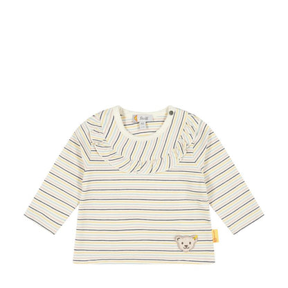 Langarm Ringelshirt Antique White - von steiff