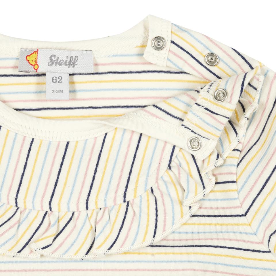 Langarm Ringelshirt Antique White - von steiff