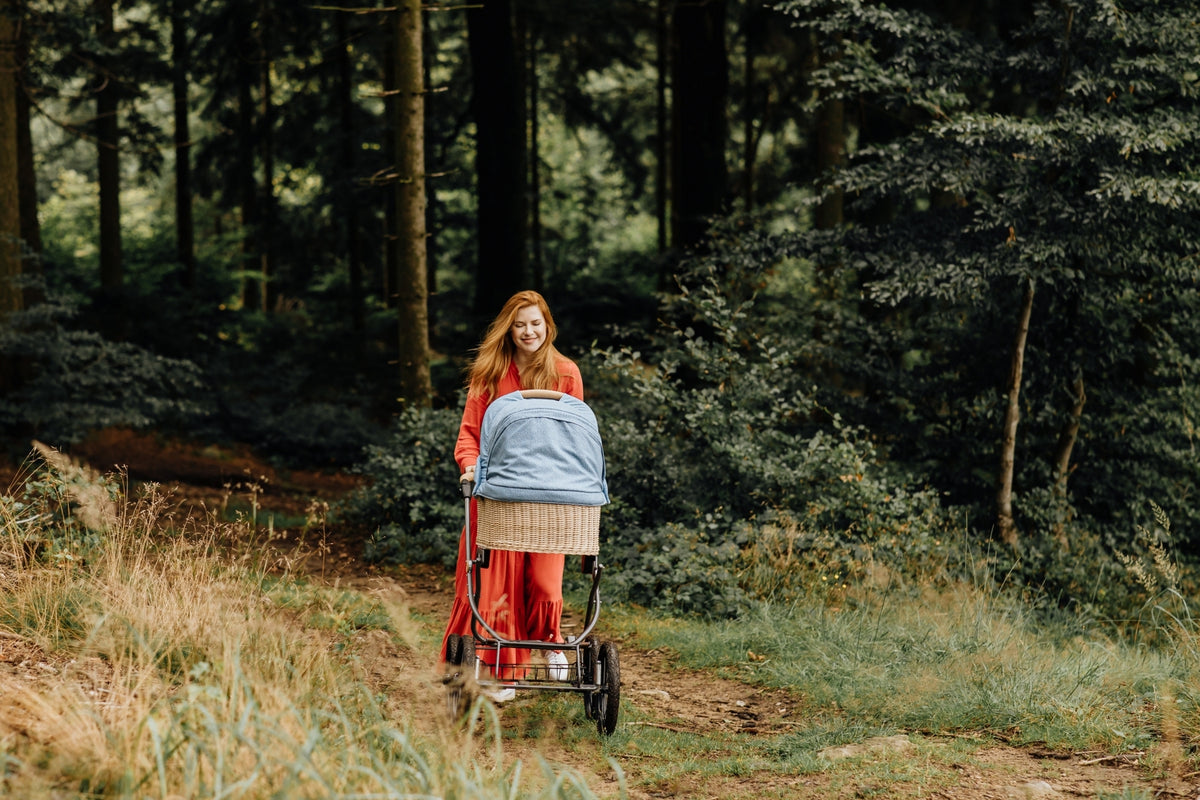 IDA Kinderwagen geflochten Sand - von Naturkind