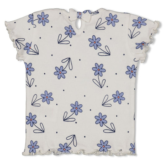 Geripptes T-Shirt AOP - Summer Denims