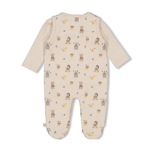2-tlg. Strampler AOP - Honey Bear
