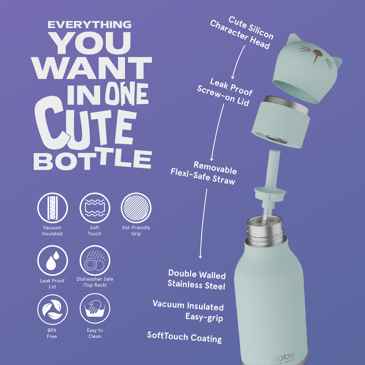 Bestie Thermoflasche Katze