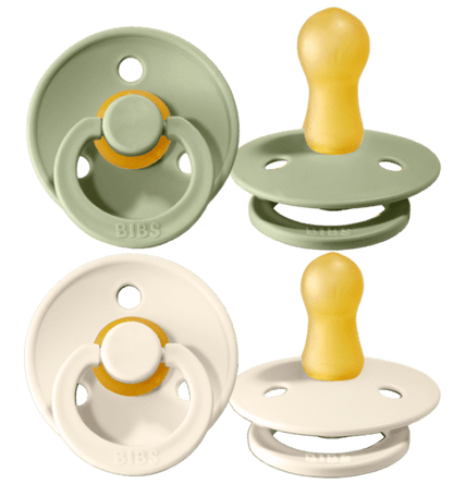 2er Set Colour Schnuller Sage & Ivory - von BIBS
