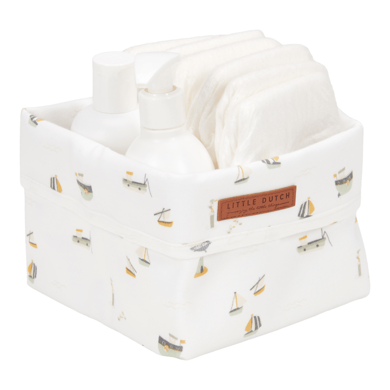 Pflegekörbchen klein Sailors Bay white  - von little dutch