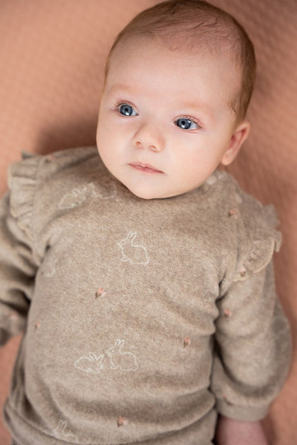 Sweater Frottee Little Rosebud - von feetje