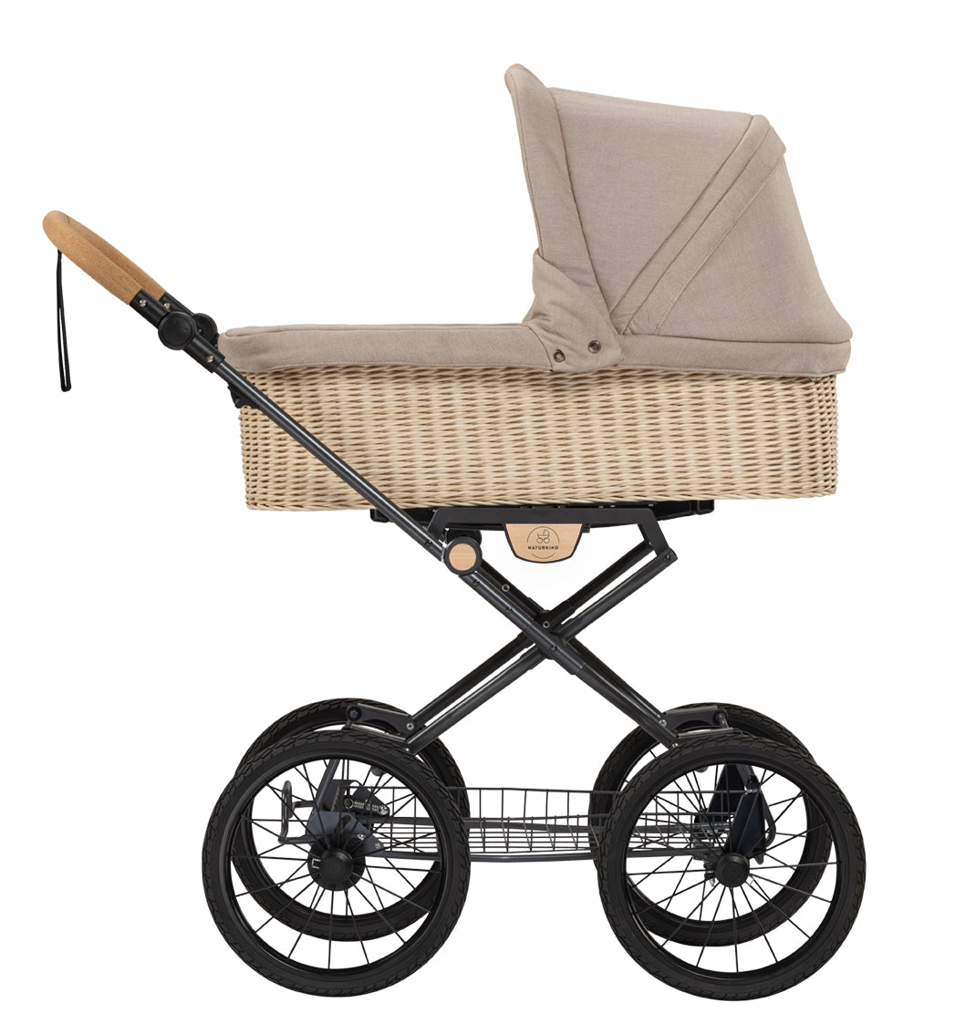 IDA Kinderwagen geflochten Sand - von Naturkind