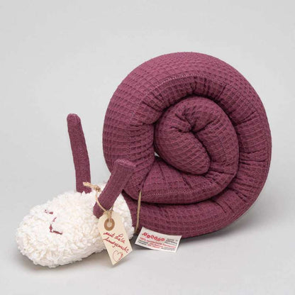 Tinéba Kuschelschnecke - malve Waffelpiqué